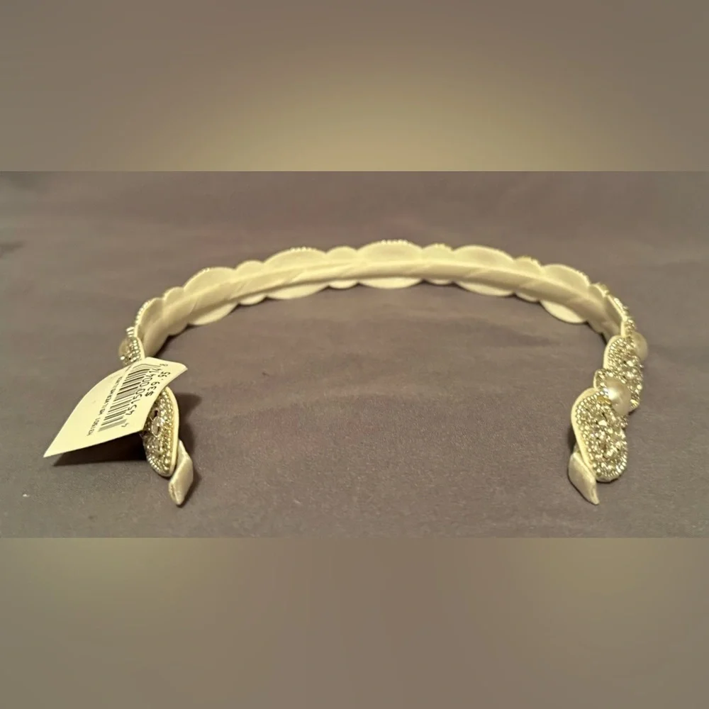 David's Bridal Bride's Pearl/Rhinestone Headband, NWT
